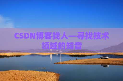 CSDN博客找人—寻找技术领域的知音